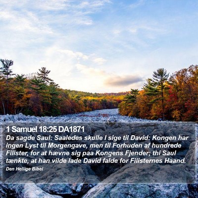 1 Samuel 18:25 DA1871 Bible Verse Image