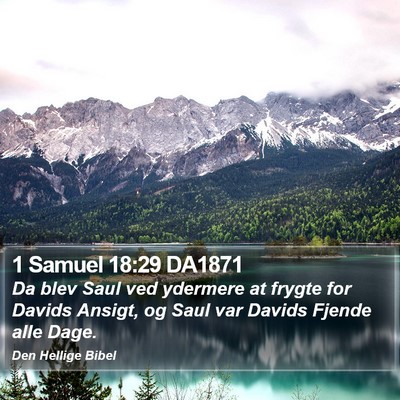 1 Samuel 18:29 DA1871 Bible Verse Image