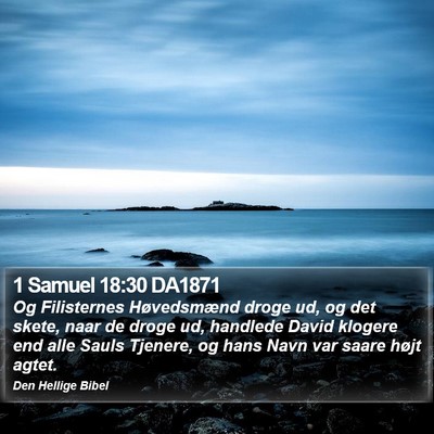 1 Samuel 18:30 DA1871 Bible Verse Image