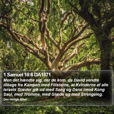 1 Samuel 18:6 DA1871 Bible Verse Image