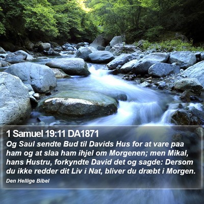 1 Samuel 19:11 DA1871 Bible Verse Image