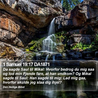 1 Samuel 19:17 DA1871 Bible Verse Image