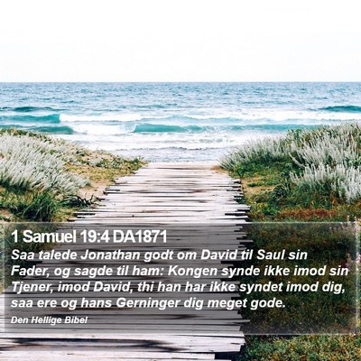 1 Samuel 19:4 DA1871 Bible Verse Image