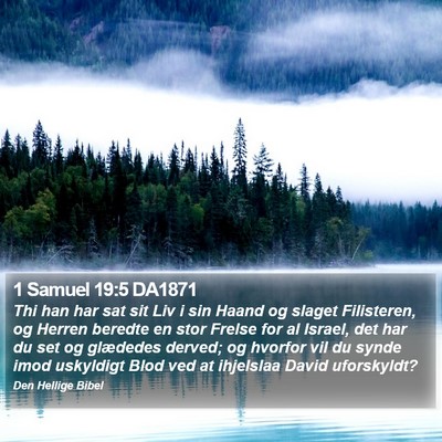 1 Samuel 19:5 DA1871 Bible Verse Image
