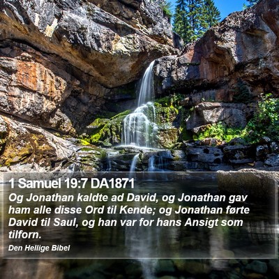 1 Samuel 19:7 DA1871 Bible Verse Image