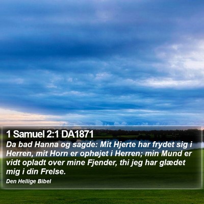 1 Samuel 2:1 DA1871 Bible Verse Image