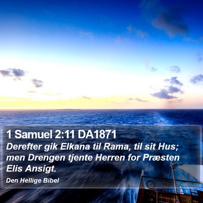1 Samuel 2:11 DA1871 Bible Verse Image