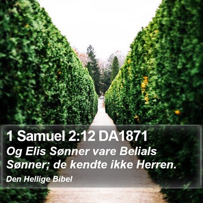 1 Samuel 2:12 DA1871 Bible Verse Image