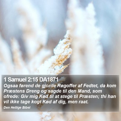 1 Samuel 2:15 DA1871 Bible Verse Image