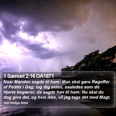 1 Samuel 2:16 DA1871 Bible Verse Image
