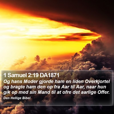 1 Samuel 2:19 DA1871 Bible Verse Image