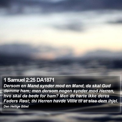 1 Samuel 2:25 DA1871 Bible Verse Image