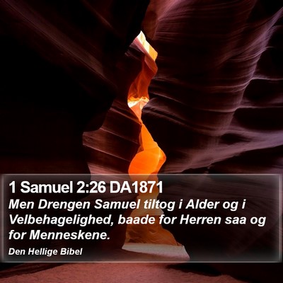 1 Samuel 2:26 DA1871 Bible Verse Image