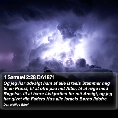 1 Samuel 2:28 DA1871 Bible Verse Image