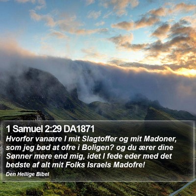 1 Samuel 2:29 DA1871 Bible Verse Image