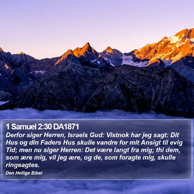1 Samuel 2:30 DA1871 Bible Verse Image