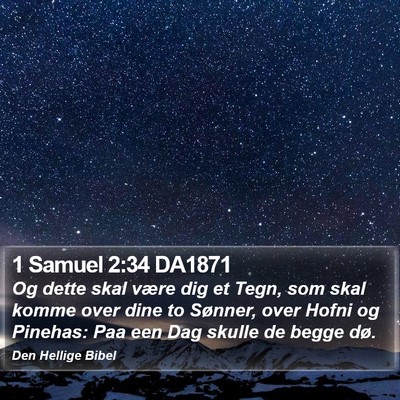 1 Samuel 2:34 DA1871 Bible Verse Image