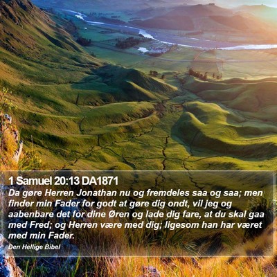 1 Samuel 20:13 DA1871 Bible Verse Image