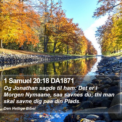1 Samuel 20:18 DA1871 Bible Verse Image