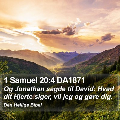 1 Samuel 20:4 DA1871 Bible Verse Image