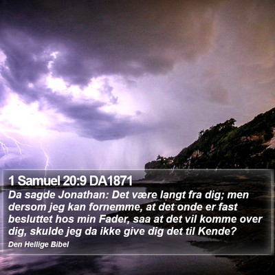1 Samuel 20:9 DA1871 Bible Verse Image
