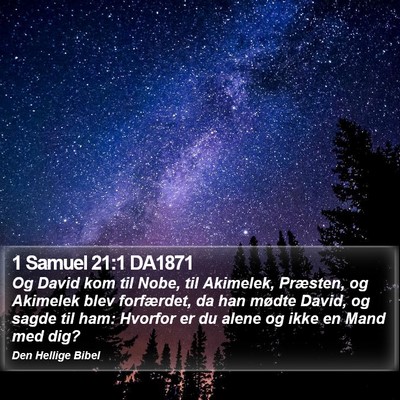 1 Samuel 21:1 DA1871 Bible Verse Image