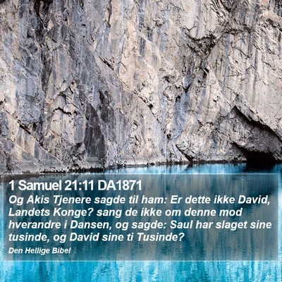1 Samuel 21:11 DA1871 Bible Verse Image