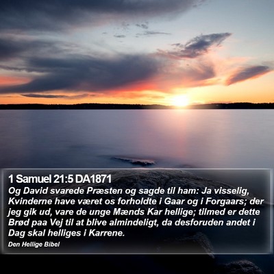 1 Samuel 21:5 DA1871 Bible Verse Image