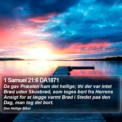 1 Samuel 21:6 DA1871 Bible Verse Image