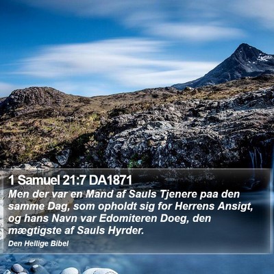 1 Samuel 21:7 DA1871 Bible Verse Image