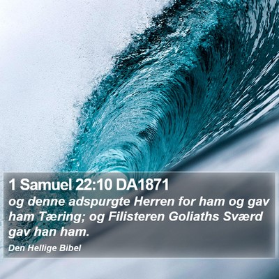 1 Samuel 22:10 DA1871 Bible Verse Image
