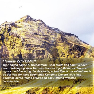 1 Samuel 22:17 DA1871 Bible Verse Image