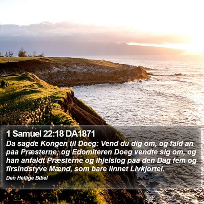 1 Samuel 22:18 DA1871 Bible Verse Image