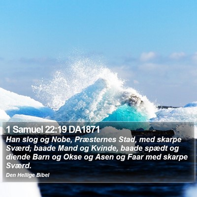 1 Samuel 22:19 DA1871 Bible Verse Image
