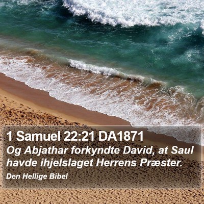 1 Samuel 22:21 DA1871 Bible Verse Image