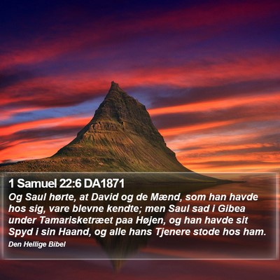 1 Samuel 22:6 DA1871 Bible Verse Image