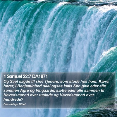 1 Samuel 22:7 DA1871 Bible Verse Image