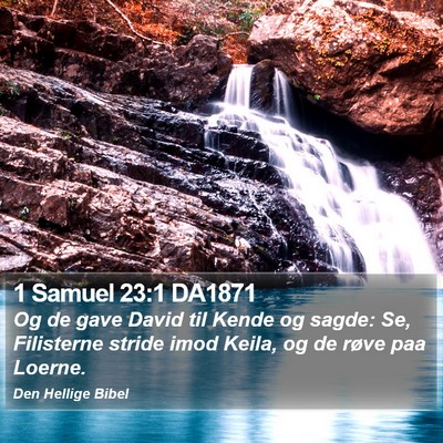 1 Samuel 23:1 DA1871 Bible Verse Image