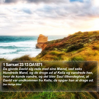 1 Samuel 23:13 DA1871 Bible Verse Image