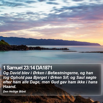 1 Samuel 23:14 DA1871 Bible Verse Image
