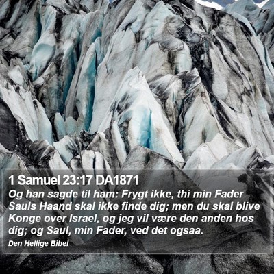 1 Samuel 23:17 DA1871 Bible Verse Image