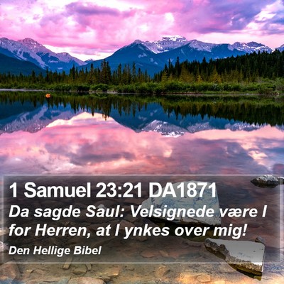 1 Samuel 23:21 DA1871 Bible Verse Image