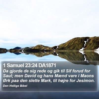 1 Samuel 23:24 DA1871 Bible Verse Image