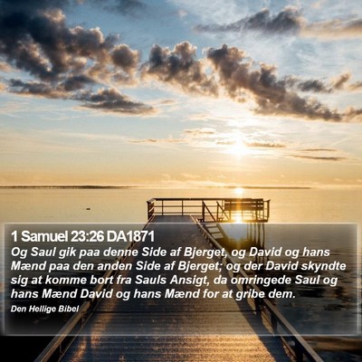 1 Samuel 23:26 DA1871 Bible Verse Image