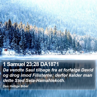 1 Samuel 23:28 DA1871 Bible Verse Image
