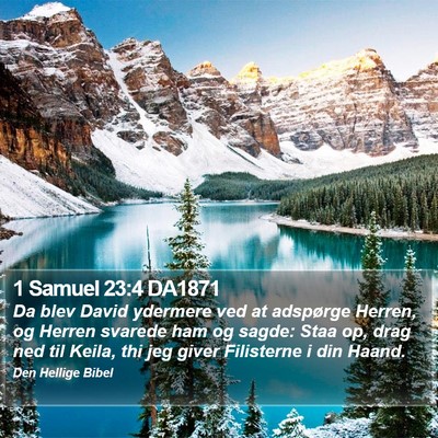 1 Samuel 23:4 DA1871 Bible Verse Image