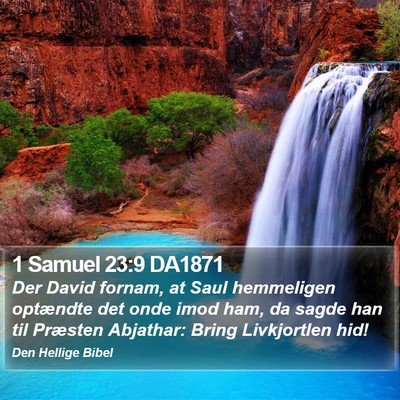 1 Samuel 23:9 DA1871 Bible Verse Image