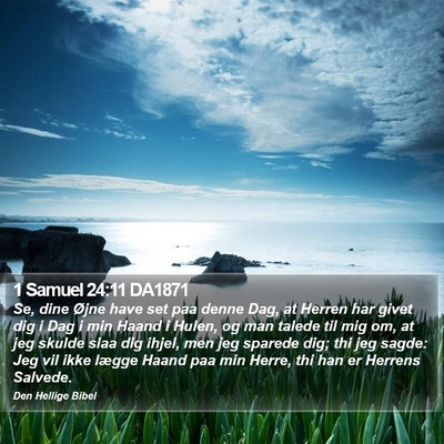 1 Samuel 24:11 DA1871 Bible Verse Image