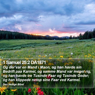 1 Samuel 25:2 DA1871 Bible Verse Image