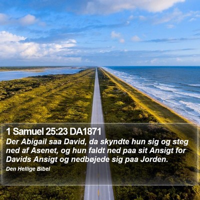 1 Samuel 25:23 DA1871 Bible Verse Image